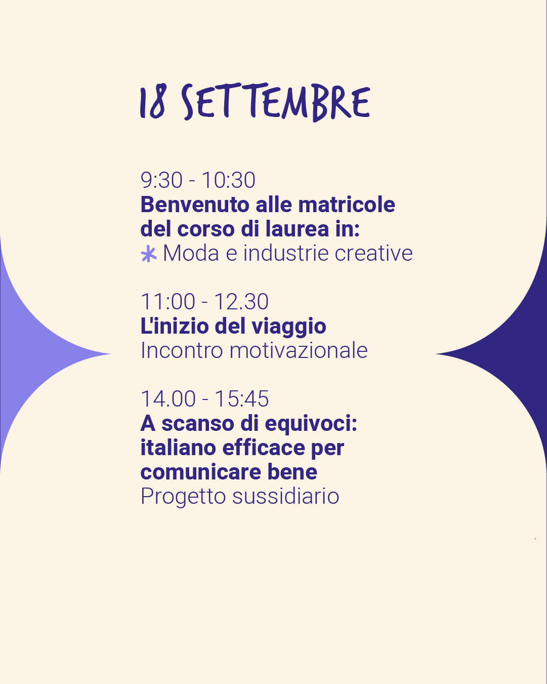 5 - Giovedì 18 settembre