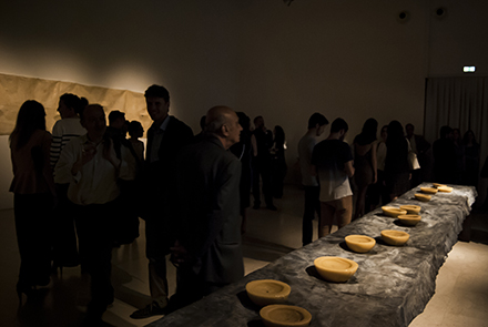 Un momento dell&aposinaugurazione della mostra Un momento dell&aposinaugurazione della mostra