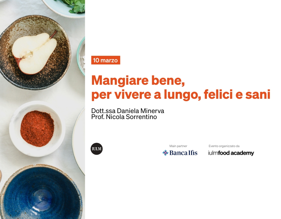 10 marzo 2025 - Mangiare bene per vivere a lungo, sani e felici
