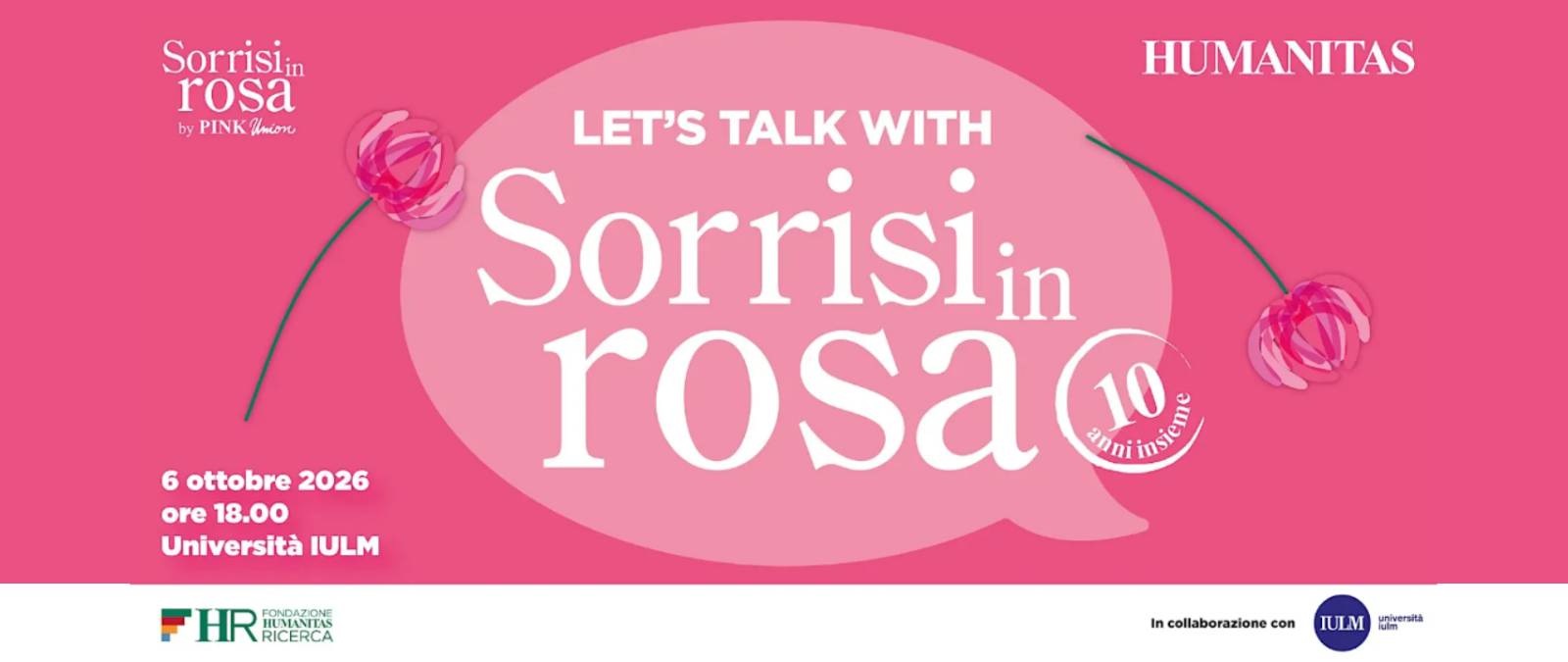 Let&rsquo;s talk with Sorrisi in Rosa: 10 anni insieme in IULM con Gerry Scotti