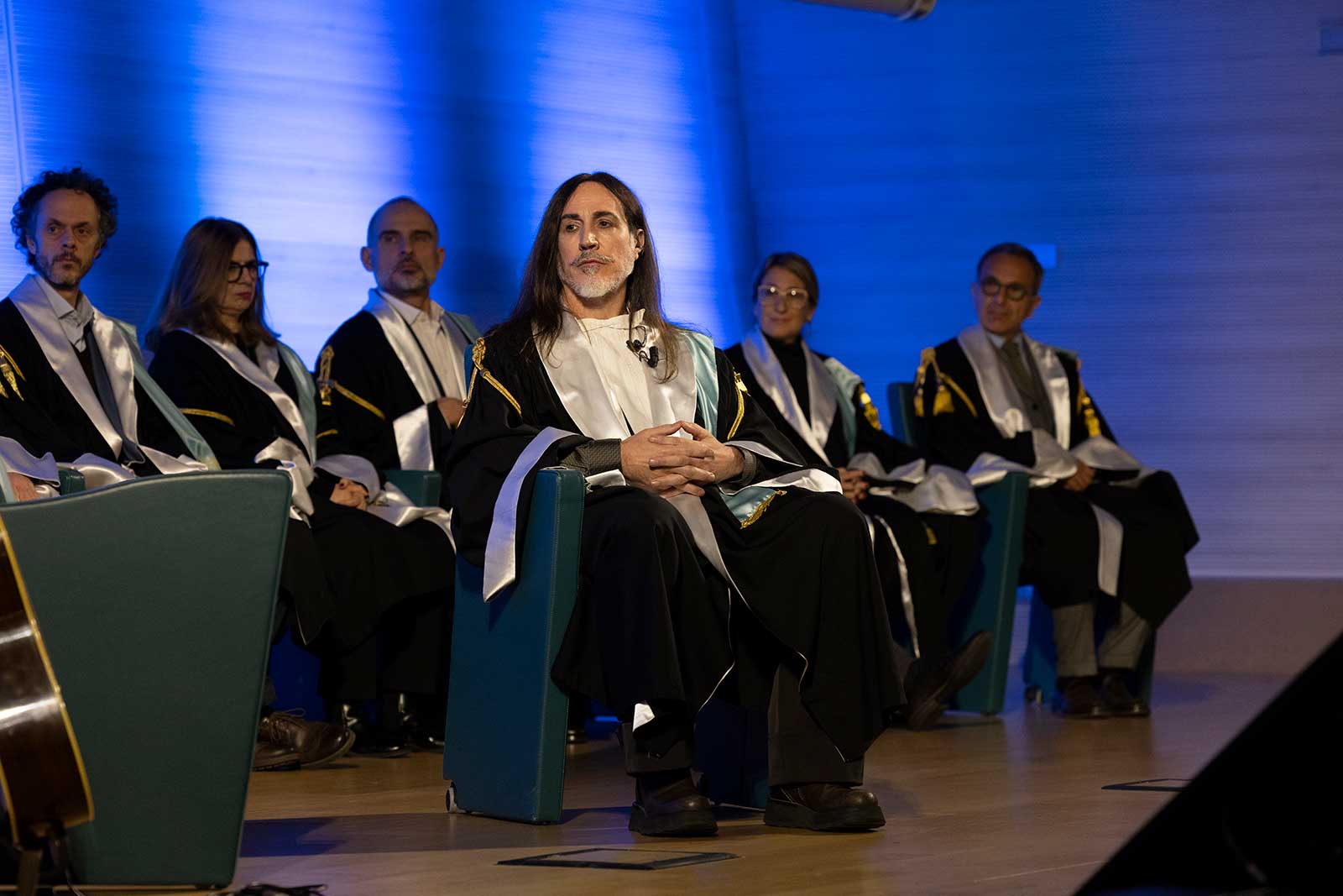 Manuel Agnelli sul palco dell'Auditorium