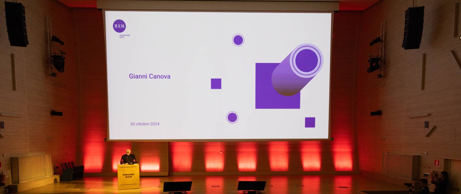 Presentation of Rector Gianni Canova's End of Term Report