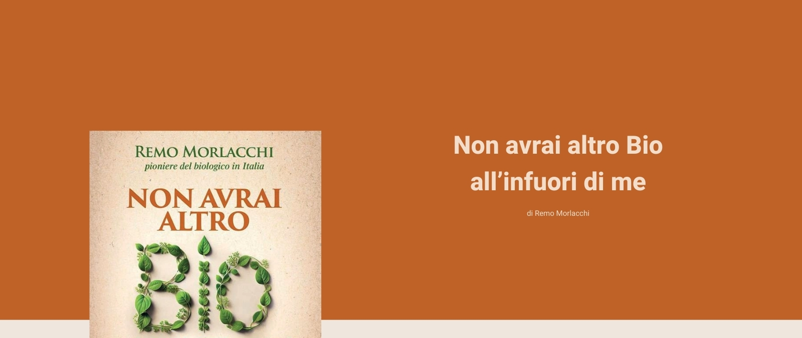 Presentazione del libro &ldquo;Non avrai altro bio all&rsquo;infuori di me&rdquo; di Remo Morlacchi in IULM