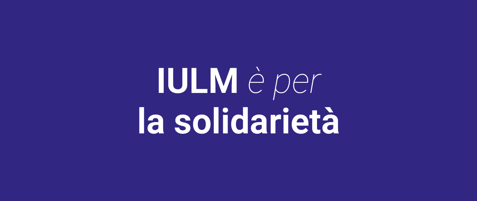 IULM is for solidarity: Christmas fundraiser for Pane Quotidiano