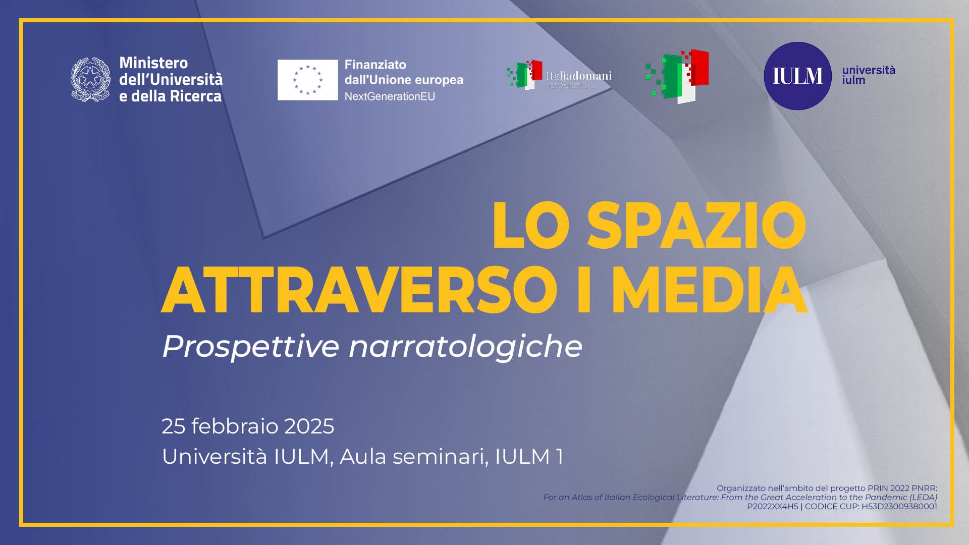 Lo spazio attraverso i media